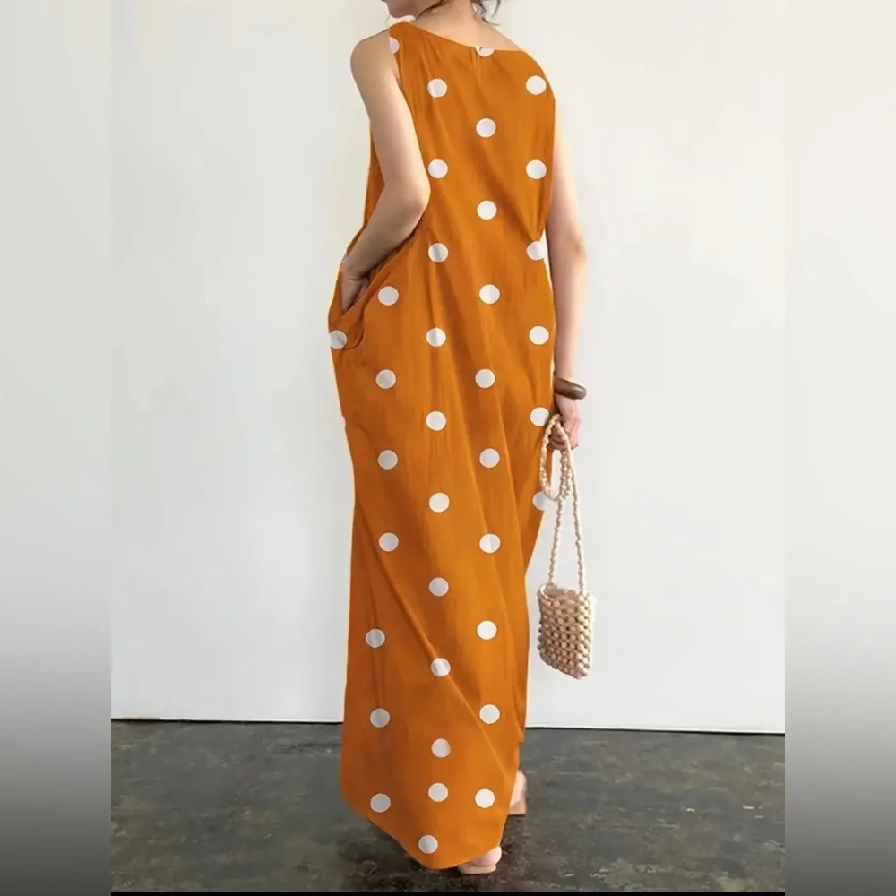 Polka dot Yellow Dress with deep pockets | Brand New - Picture 2 of 5
